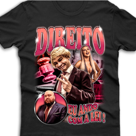 Camiseta Premium Ando Com Lei Direito Moda Advogados Meme Igor Guimarães