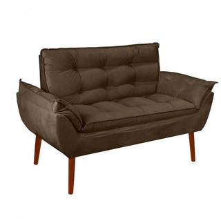 Namoradeira Opala Elegante Suede Marrom em Oferta na Shopee