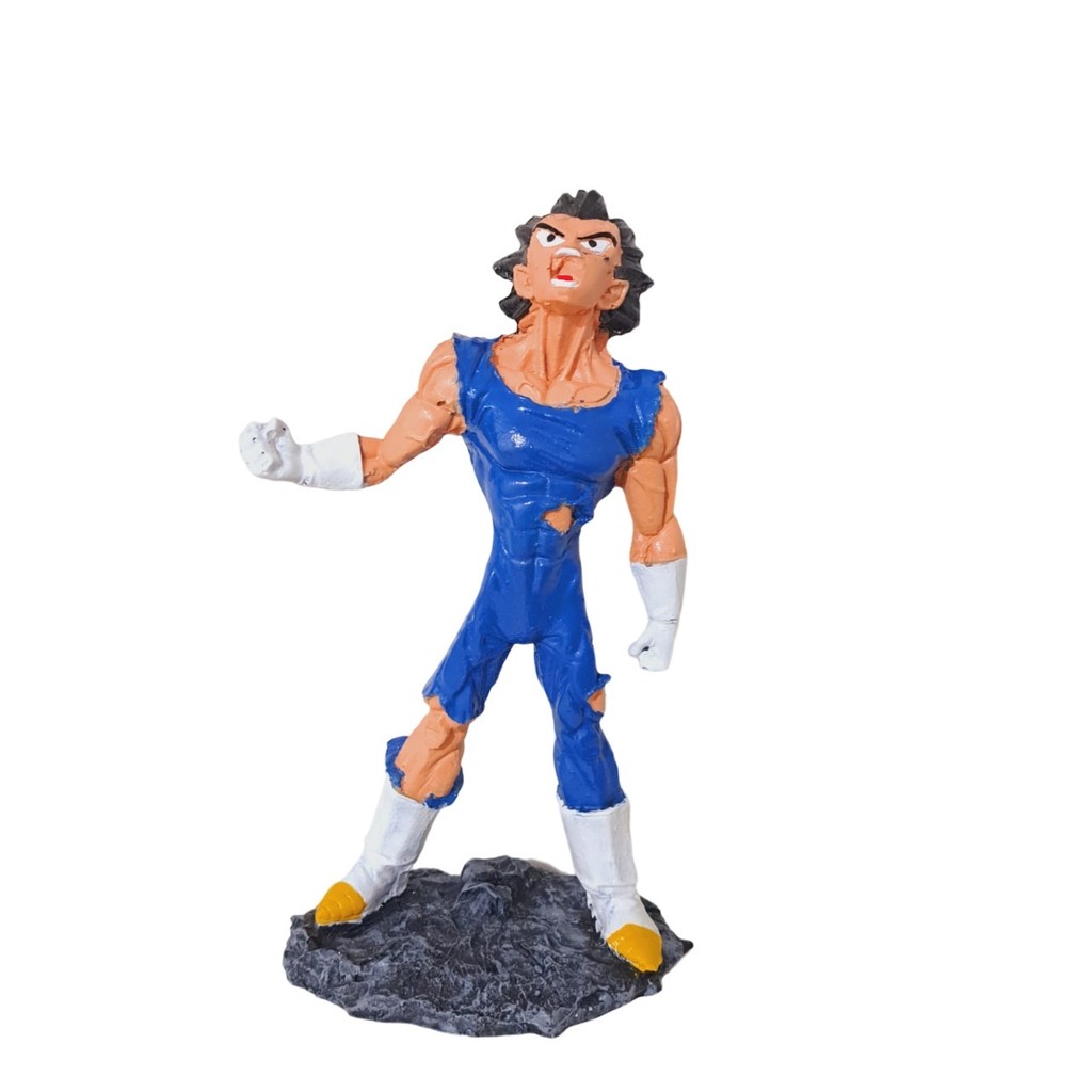 Boneco Colecionável Estátua Action Figure Dragon Ball Z Vegeta Saiyajin Guerreiro Z Resina