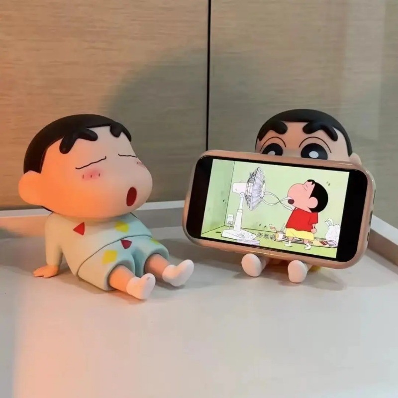 Suporte De Telefone De Decoração De Mesa Bonito Com Personagem Crayon Shin Chan Para Punhos
