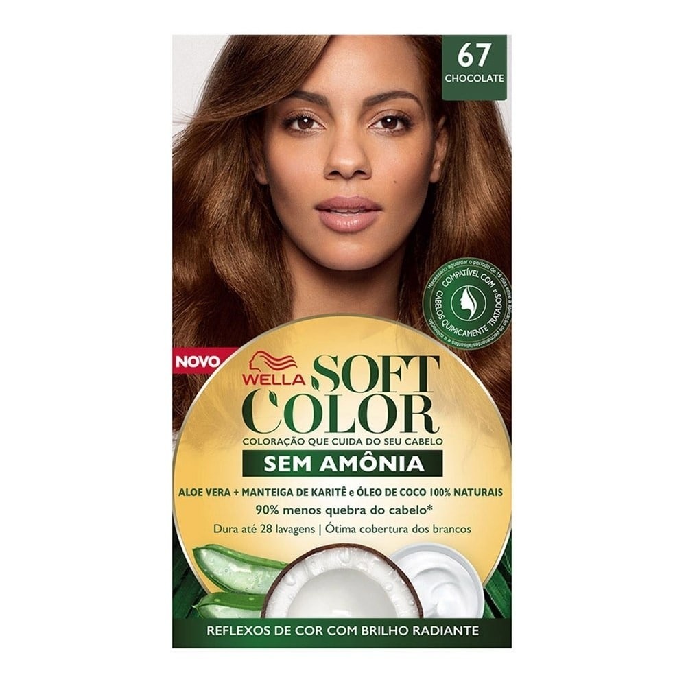 Tintura Soft Color 67 Chocolate 35g em Oferta na Shopee