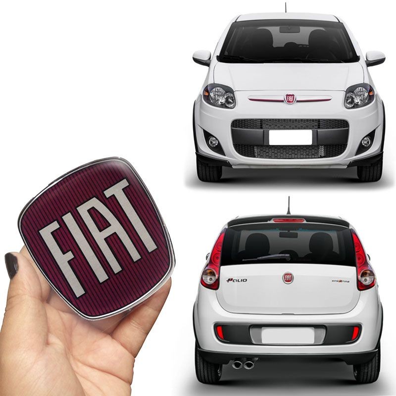 Emblema Dianteiro E Traseiro Fiat Palio Sporting Resinado em Oferta na Shopee