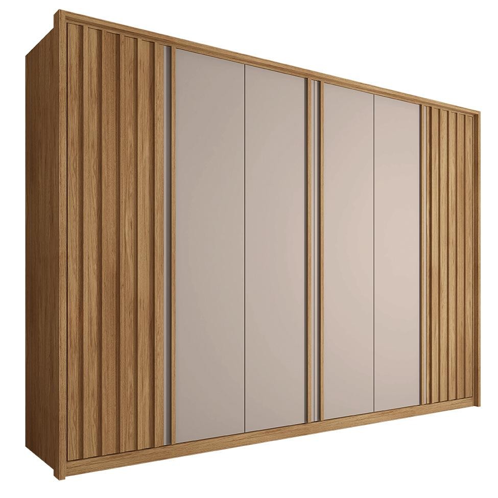 Guarda-Roupa Casal Sevilha 6 PT 6 GV Buriti e Fendi em Oferta na Shopee