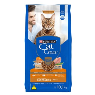 Ração Cat Chow Castrados Peixe 10,1 kg em Oferta na Shopee