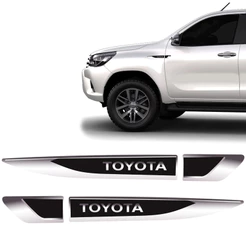 Adesivo Aplique Lateral Toyota Emblema Resinado Do Para-Lama