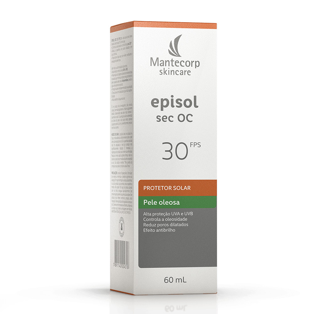 Protetor Solar Episol Sec OC FPS 30 Pele Oleosa 60ml
