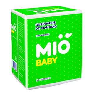 Algodão Mió Baby Quadrado 50 Unidades em Oferta na Shopee