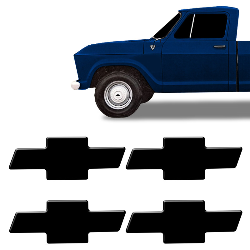 Kit Adesivo Calota Gravata Chevrolet C10 D10 A10 Veraneio em Oferta na Shopee