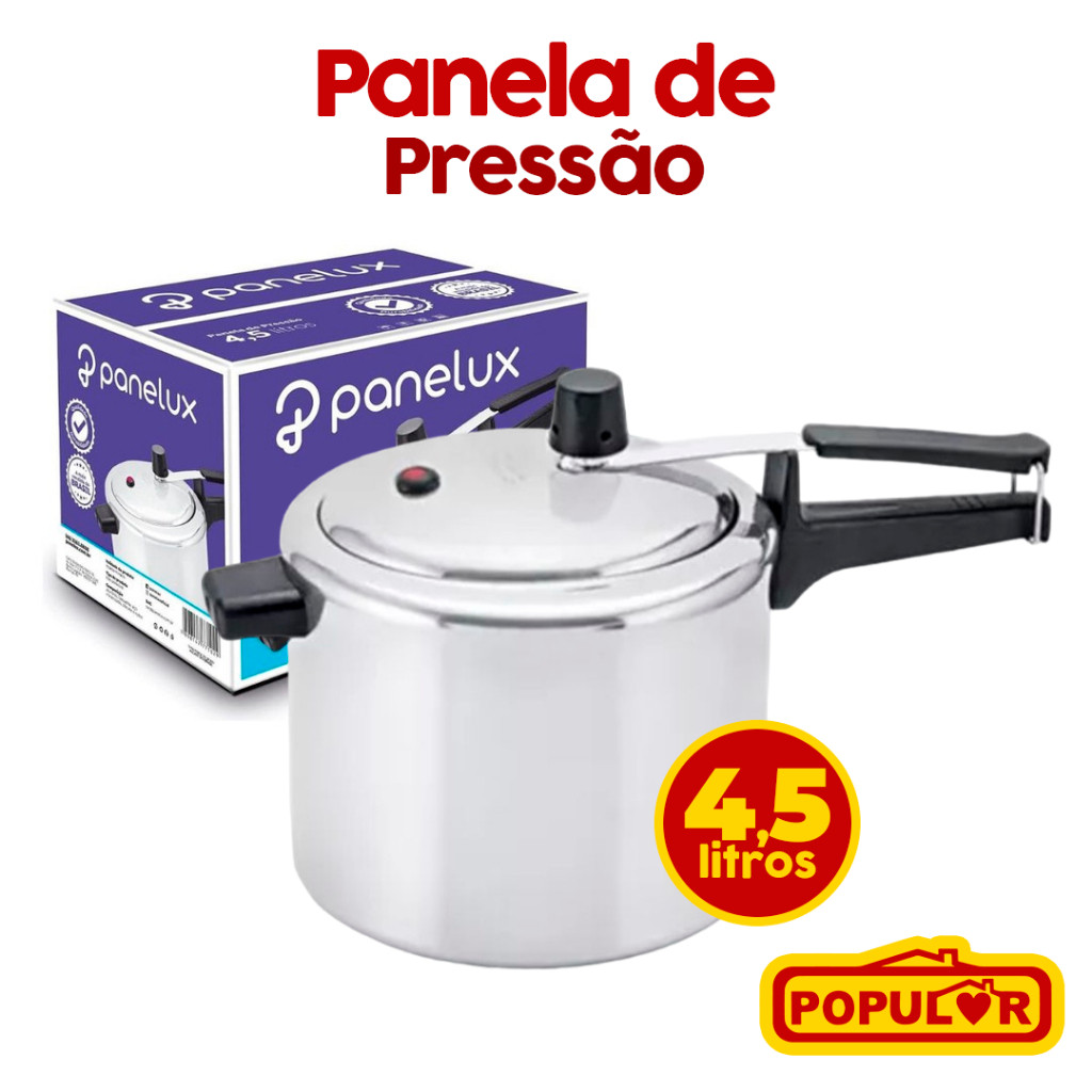 Panela De Pressão 4,5 litros Panelux A Mais Vendida Do Brasil