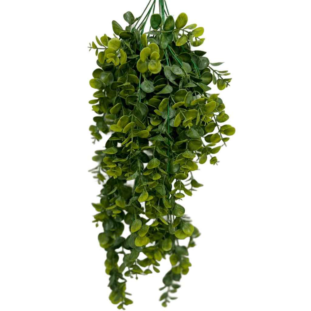 1 Pendentes De Eucalipto Artificial Toque Real Folhagens 80cm Decoração