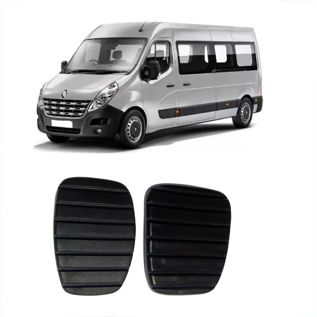 KIT JOGO CAPAS PEDAL FREIO EMBREAGEM RENAULT MASTER APOS 2014 em Oferta na Shopee