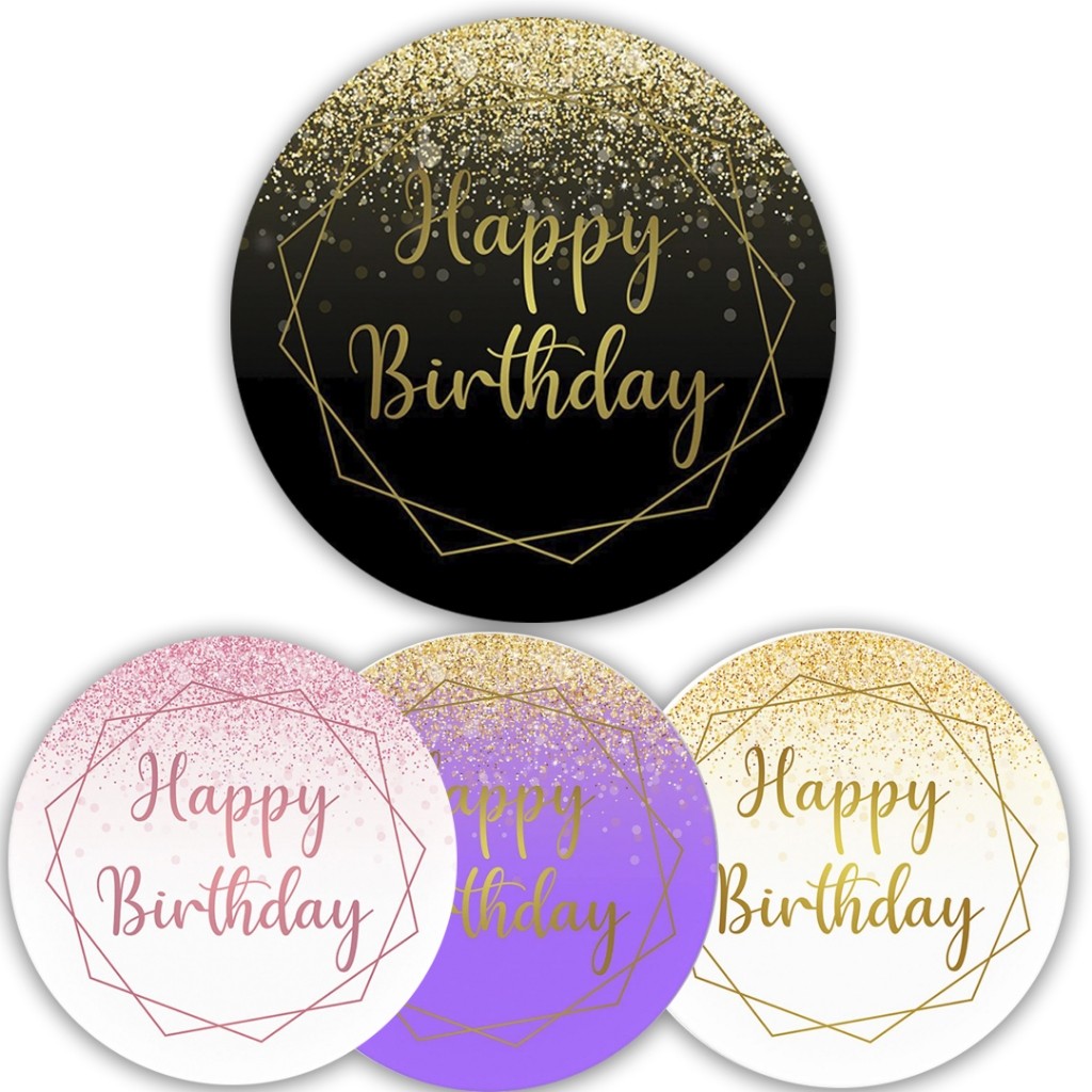 Painel festa (50x50Cm) Happy Birthday Feliz aniversário - Tecido Sublimado C/ Elástico em Oferta na Shopee