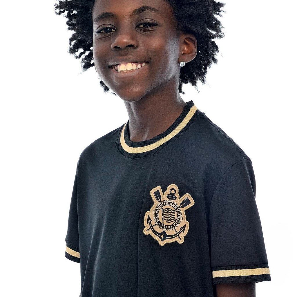 Camisa Corinthians Urban Ouro Infantil Oficial em Oferta na Shopee