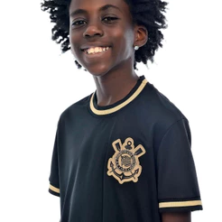 Camisa Corinthians Urban Ouro Infantil Oficial