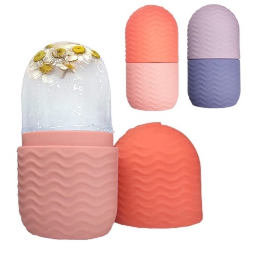 Rolo de gelo facial da moda para remover inchaço, tratamento facial, massagem facial para ...