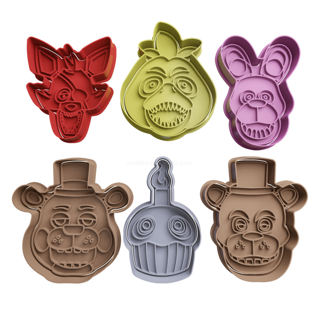 Cortador De Biscoito Conjunto Five Nights at Freddy's - Five Nights at Freddy's