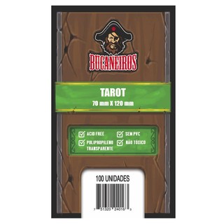 Sleeves Tarot 70x120mm Bucaneiros 100 unidades