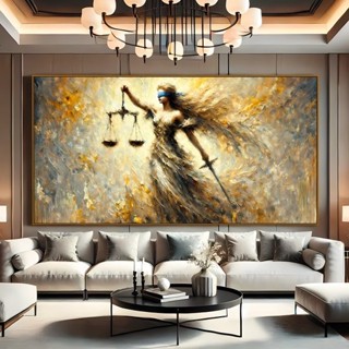 Quadro Decorativo 110x80cm  Exclusiva Pintura Deusa da Justiça Hall Luxo Casa Sala Quarto em Oferta na Shopee