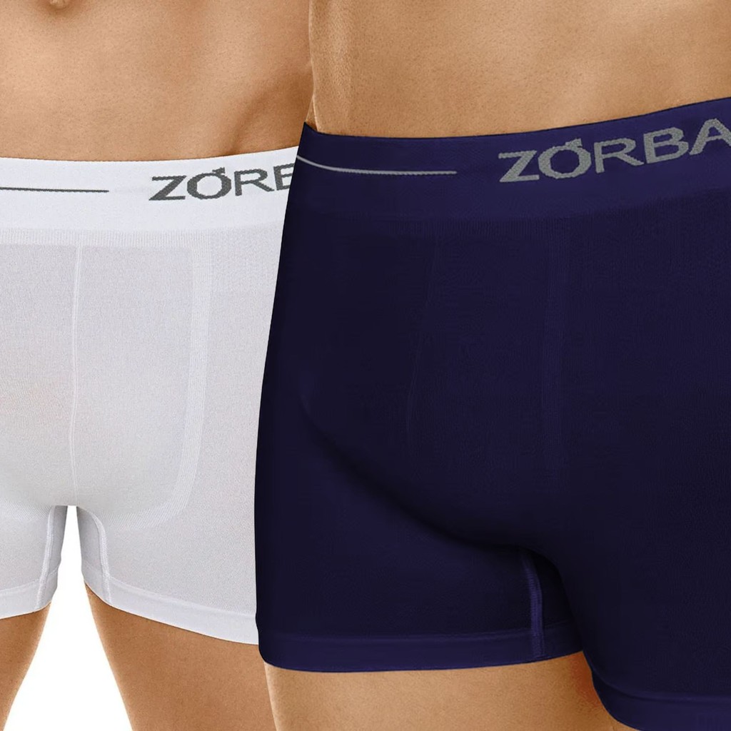 Kit Com 2 Cuecas Zorba Boxer Sem Costura Max Original Microfibra Fresh Poliamida 839