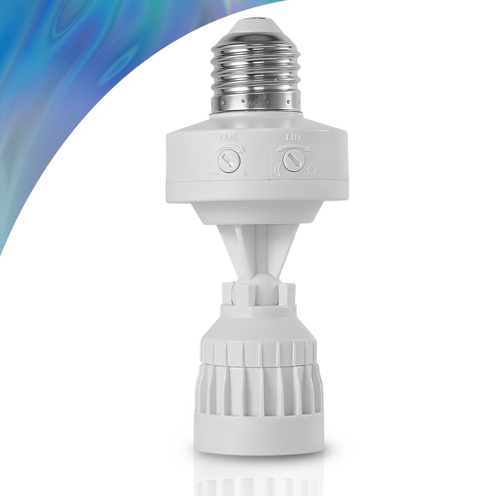 Sensor De Presença de Movimento Temporizador Com Fotocélula Para Lâmpada Soquete E27 Bivolt