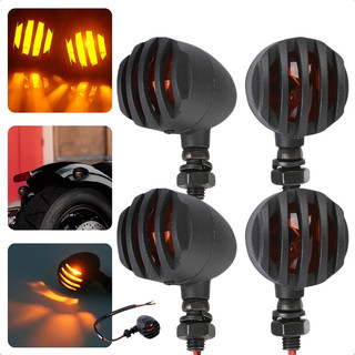 Kit 4 Pisca Bullet Metal Moto Cafe Choper Harley em Oferta na Shopee