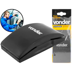 Taco Lixador Manual Automotivo Funilaria Teto Capô Para-Choque Base Emborrachada 125mm x 65mm Vonder
