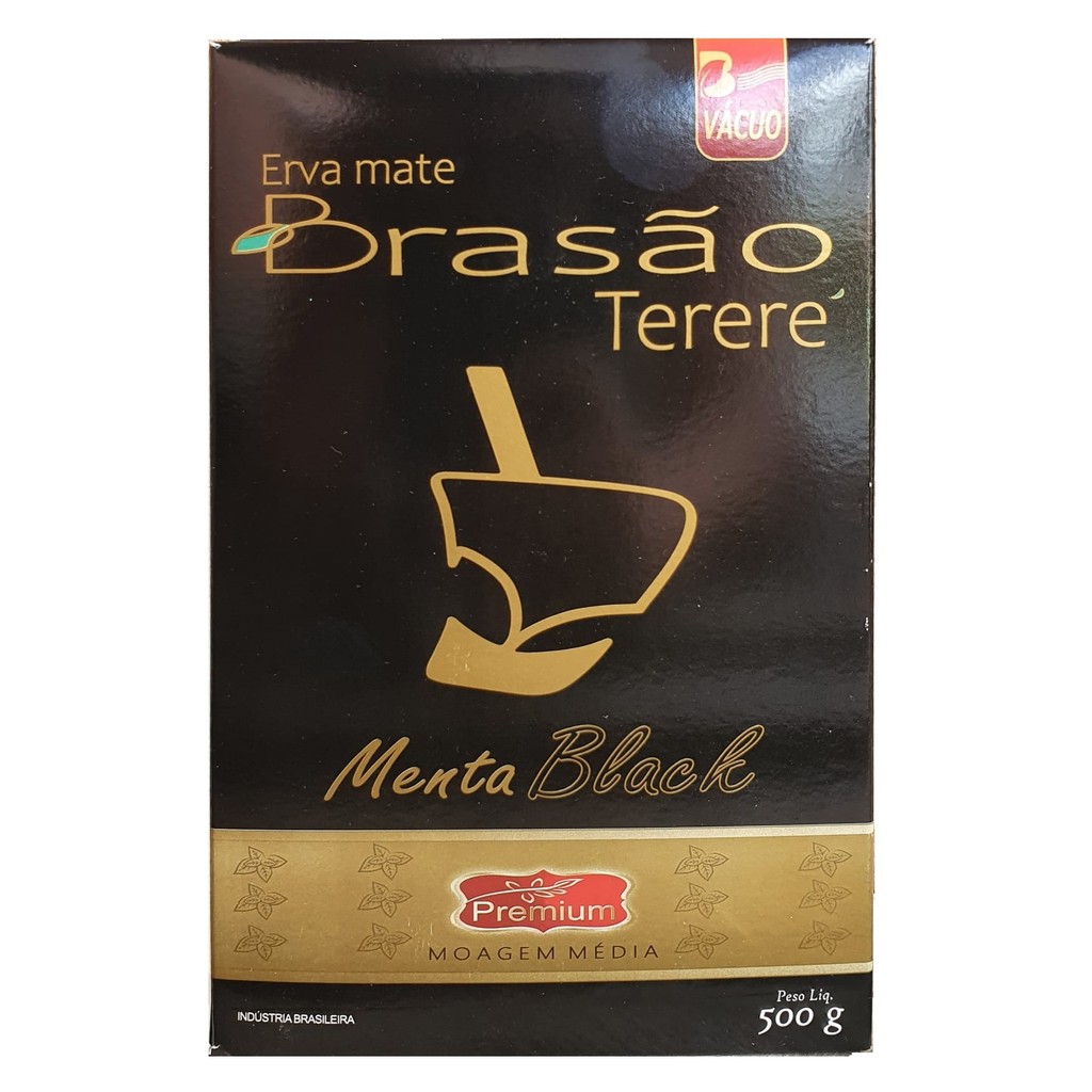 Erva Mate Tereré BRASÃO VERDE MENTA BLACK