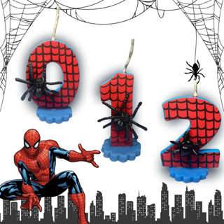 Vela Biscuit Homem Aranha (Spider Men) Para Aniversário Topo Bolo em Oferta na Shopee