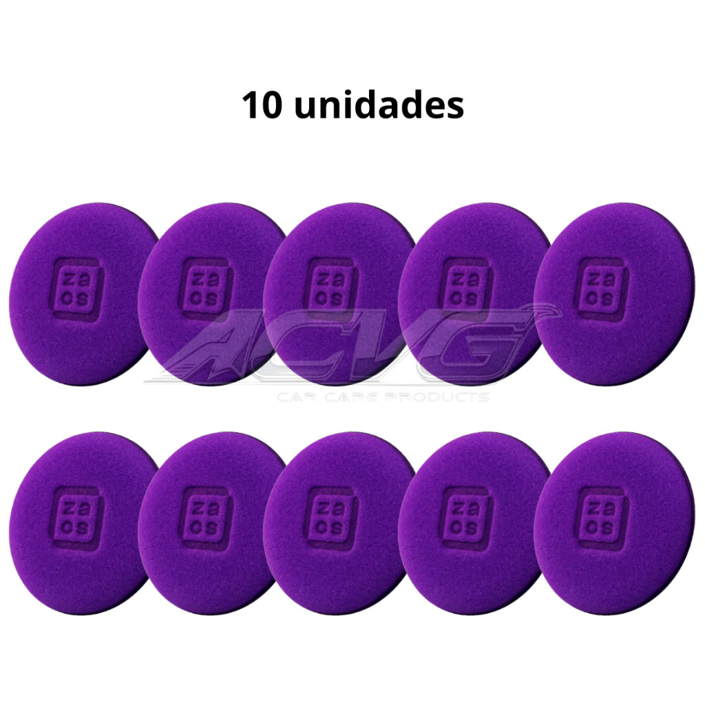 10 Aplicador de Espuma Automotivo Zacs Vonixx 9,5x2,0 cm