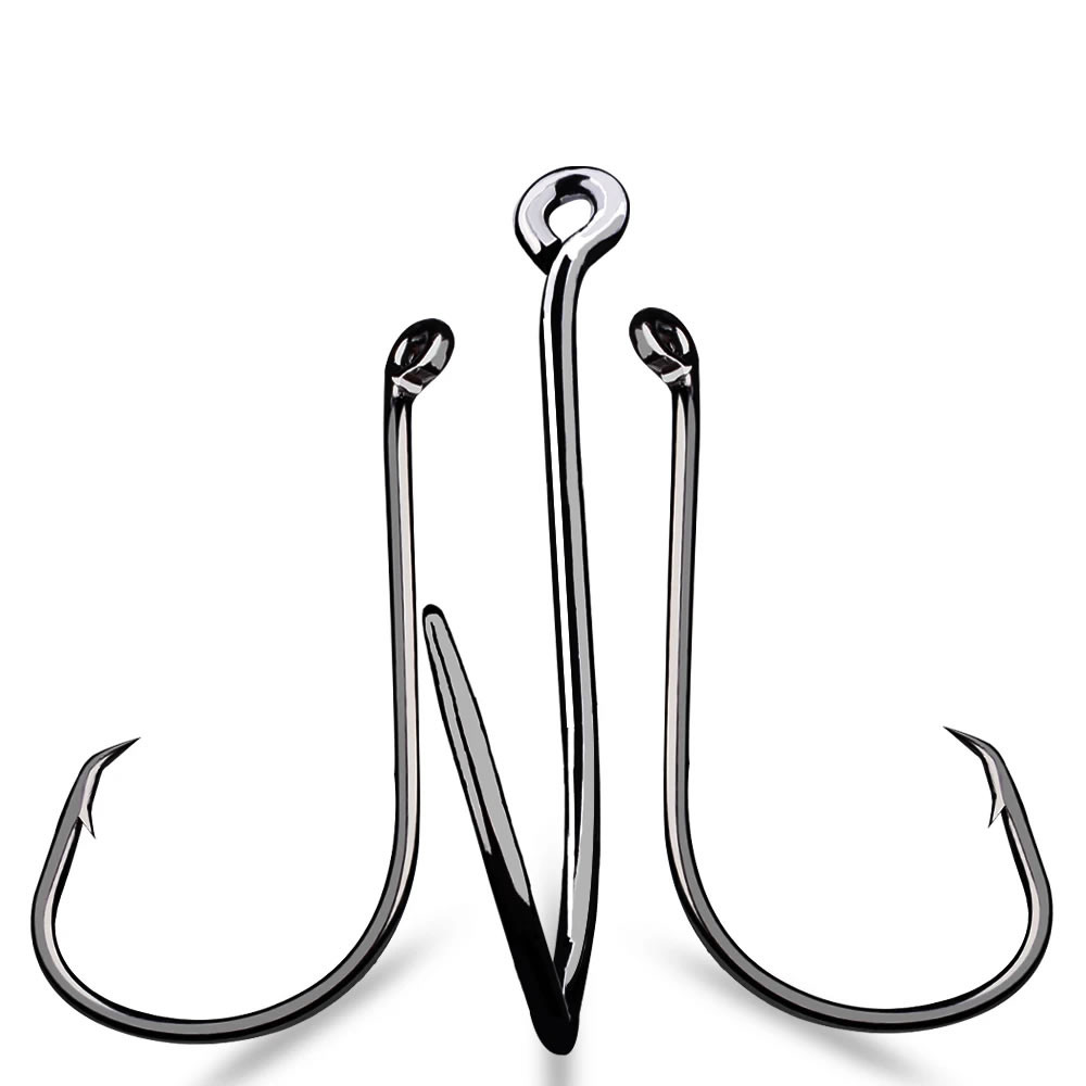 Pesca Kit 100 peças Anzol Octopus Anti-Escape com Ponta Curvada 20x34mm nro 4