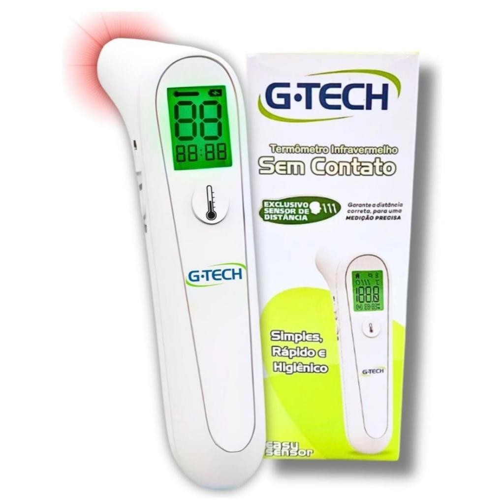 Termômetro Digital Infravermelho De Testa Sem Contato LCD Febre Medição Do Bebê/Adulto em Oferta na Shopee