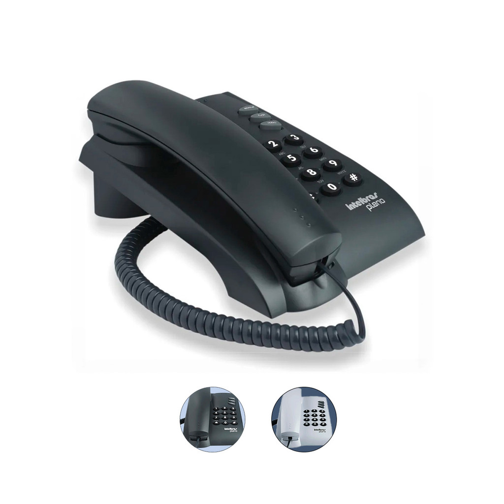 Telefone Fixo Intelbras Pleno Sem Chave de Bloqueio em Oferta na Shopee