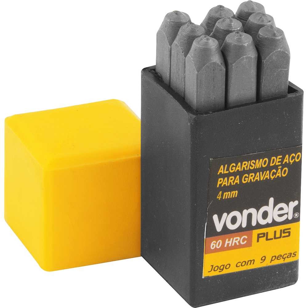 Algarismo de Aço Gravação 4 Mm Vonder Plus