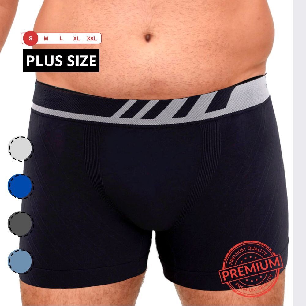 Kit 10 Cuecas Plus Size Boxer Adulto em Microfibra Sem Costura Qualidade Original