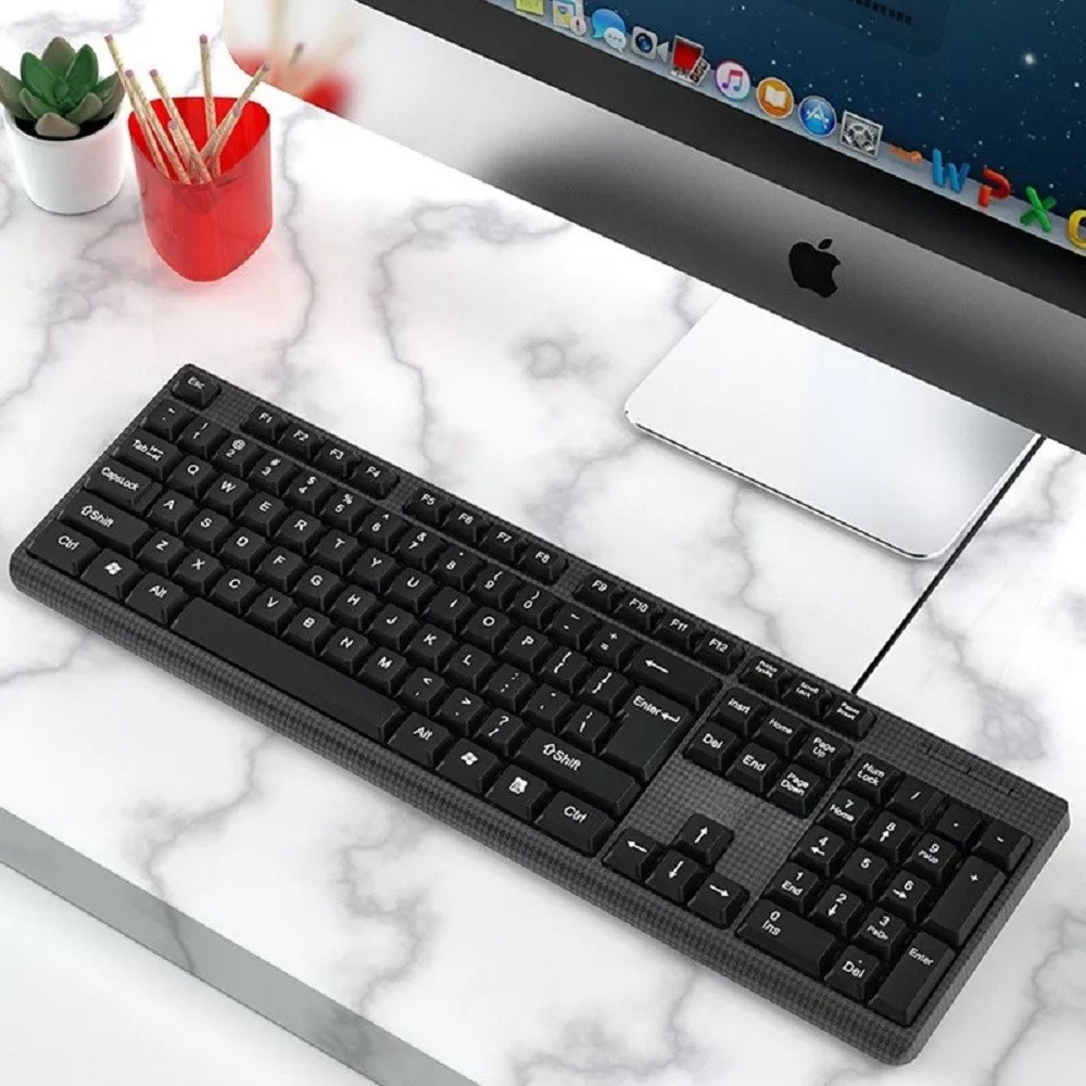 Teclado Gamer Mecânico Preto Padrão Americano à prova d'água JX-560