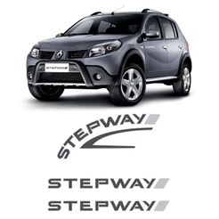 Kit Adesivos Grafite Sandero Stepway 2008 Lateral e Traseiro