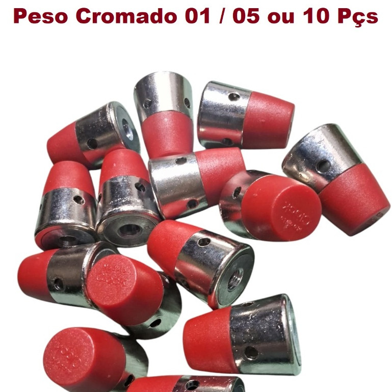 Peso p/ Panela De Pressão clock cromado universal kit com 01 / 05 ou 10 peças em Oferta na Shopee