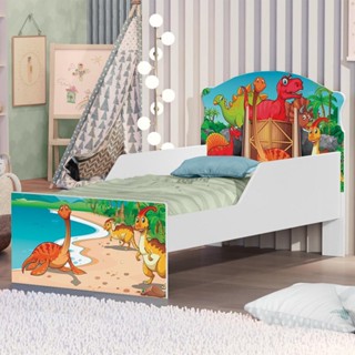 Mini Cama Jurassic Dinossauros Com Colchão em Oferta na Shopee