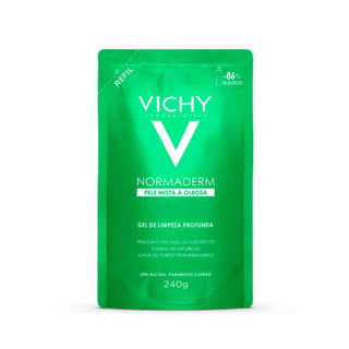 Normaderm Vichy Gel de Limpeza Profunda Facial Refil 240g em Oferta na Shopee