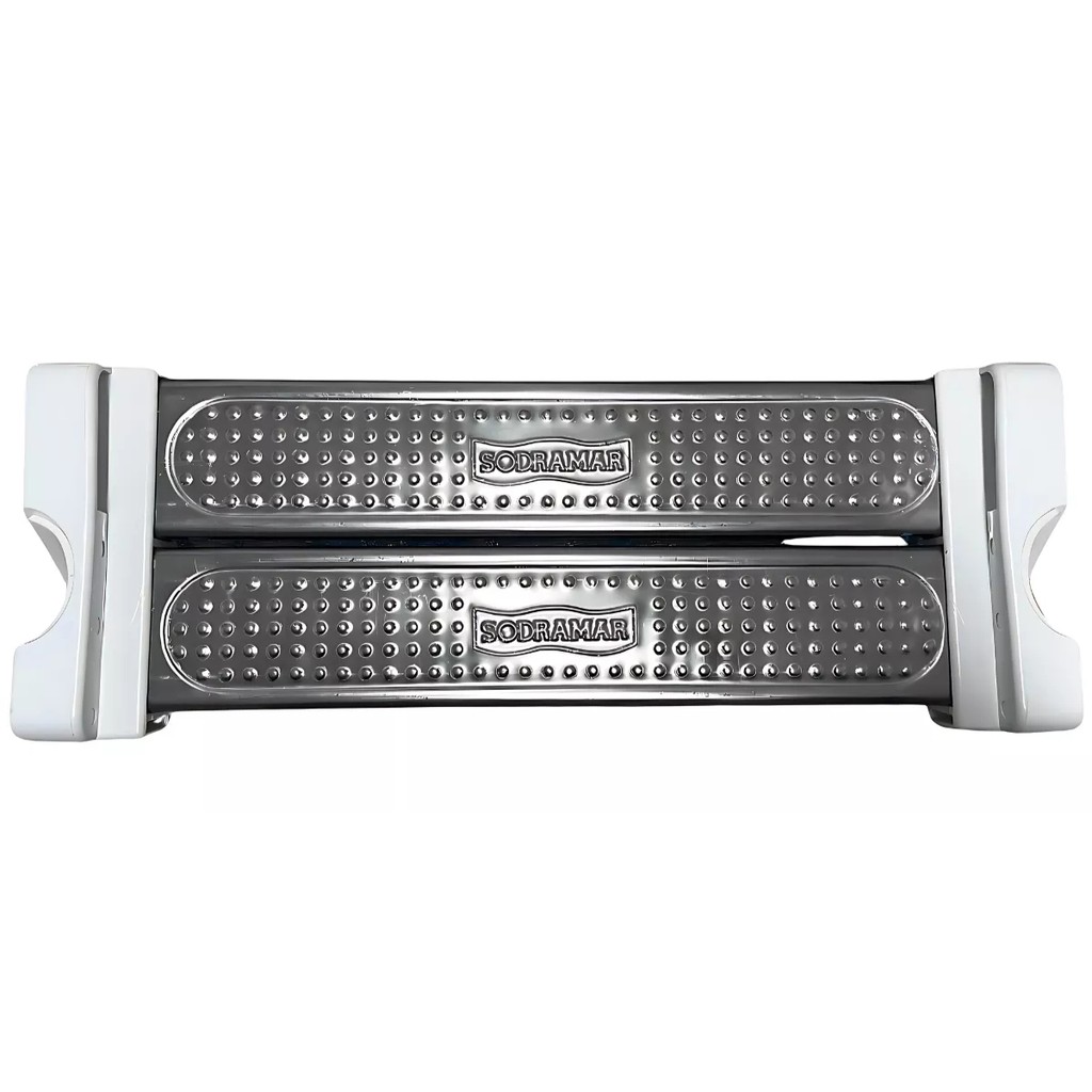 Degrau Duplo Aço Inox P/ Escada Piscina Confort 2" Sodramar