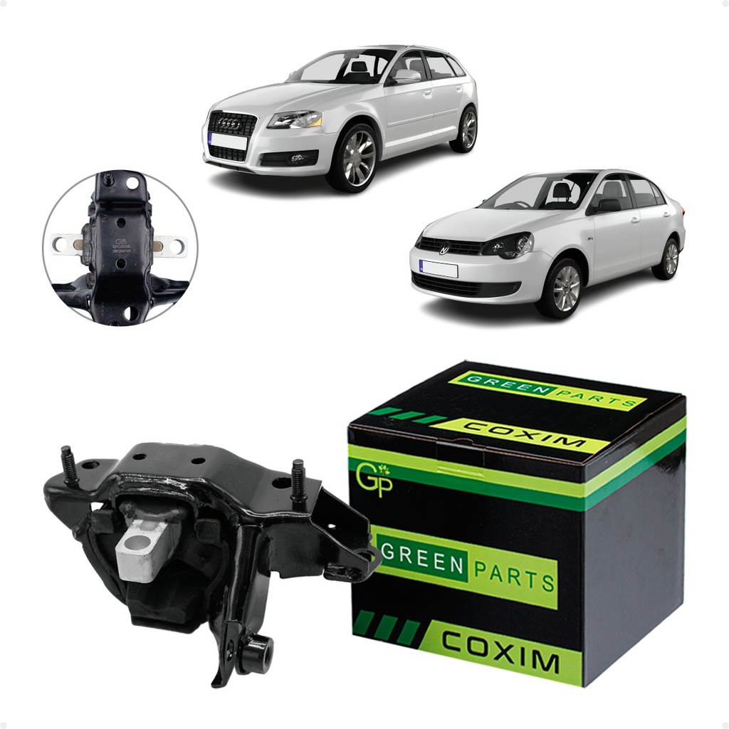 Coxim do Câmbio Traseiro Lado Esquerdo Audi A1 (8X1/8Xk) 1.4 16V Turbo 2010 a 2015/ Volkswagen Polo 1.6 8V 2002 a 2014