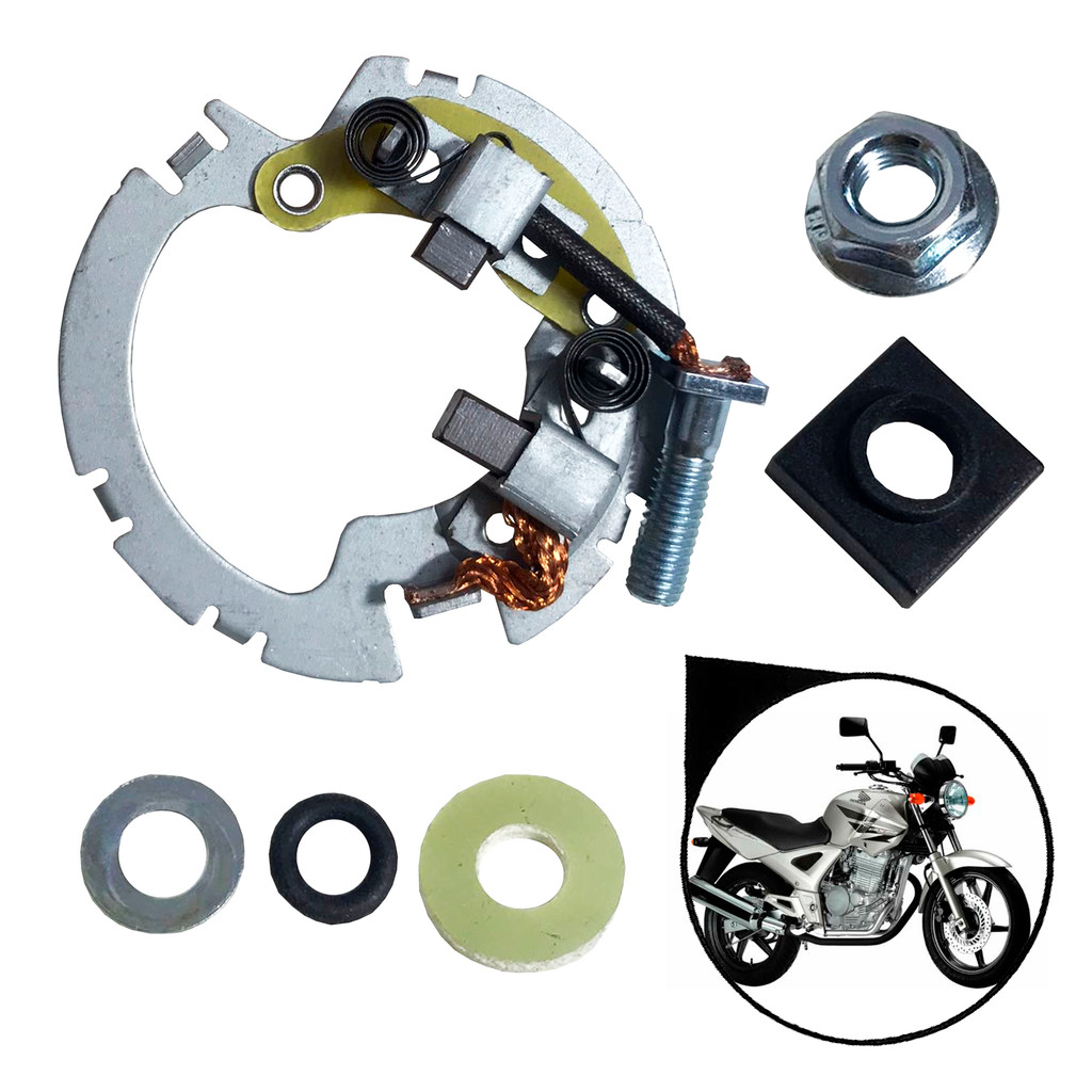 Escova Motor De Partida Cbx 250 Twister 01 - 08 Falcon Nx 4 98 - 08 Tenere 250 06 - 11 em Oferta na Shopee