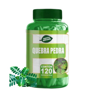 Quebra pedra 100% natural 120 capsulas de 500 mg Kit com 1,2 e 3 Potes NatuErvas em Oferta na Shopee