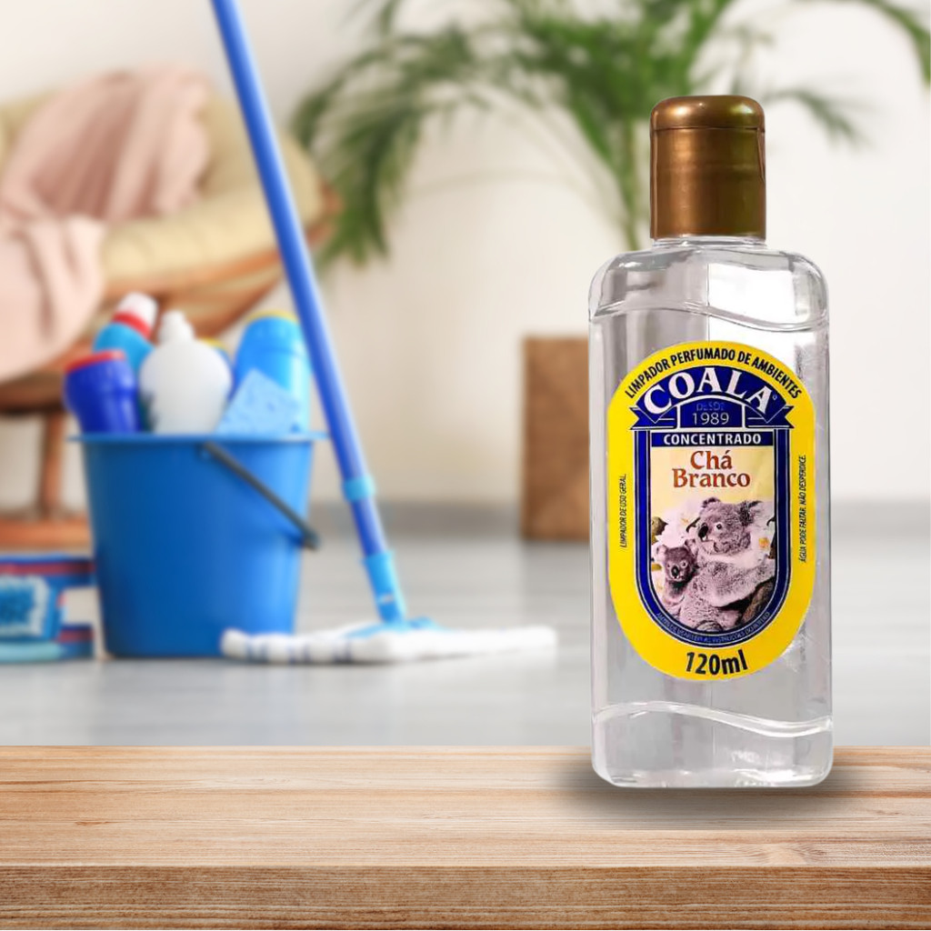 Detalhes do Limpador 120ml Chá Branco Coala - Cheiroso e Durador