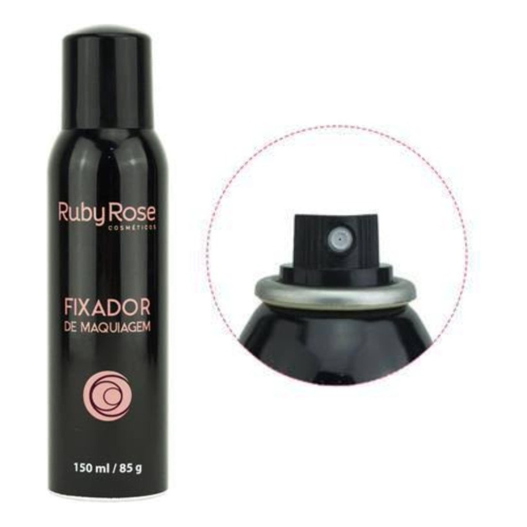 Spray Fixador De Maquiagem Aerosol Ruby Rose 150ml Tom Do Primer Água