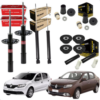 Amortecedor Logan Sandero 1.6 + Kit Coxim Diant/Tras 14 a 20 em Oferta na Shopee