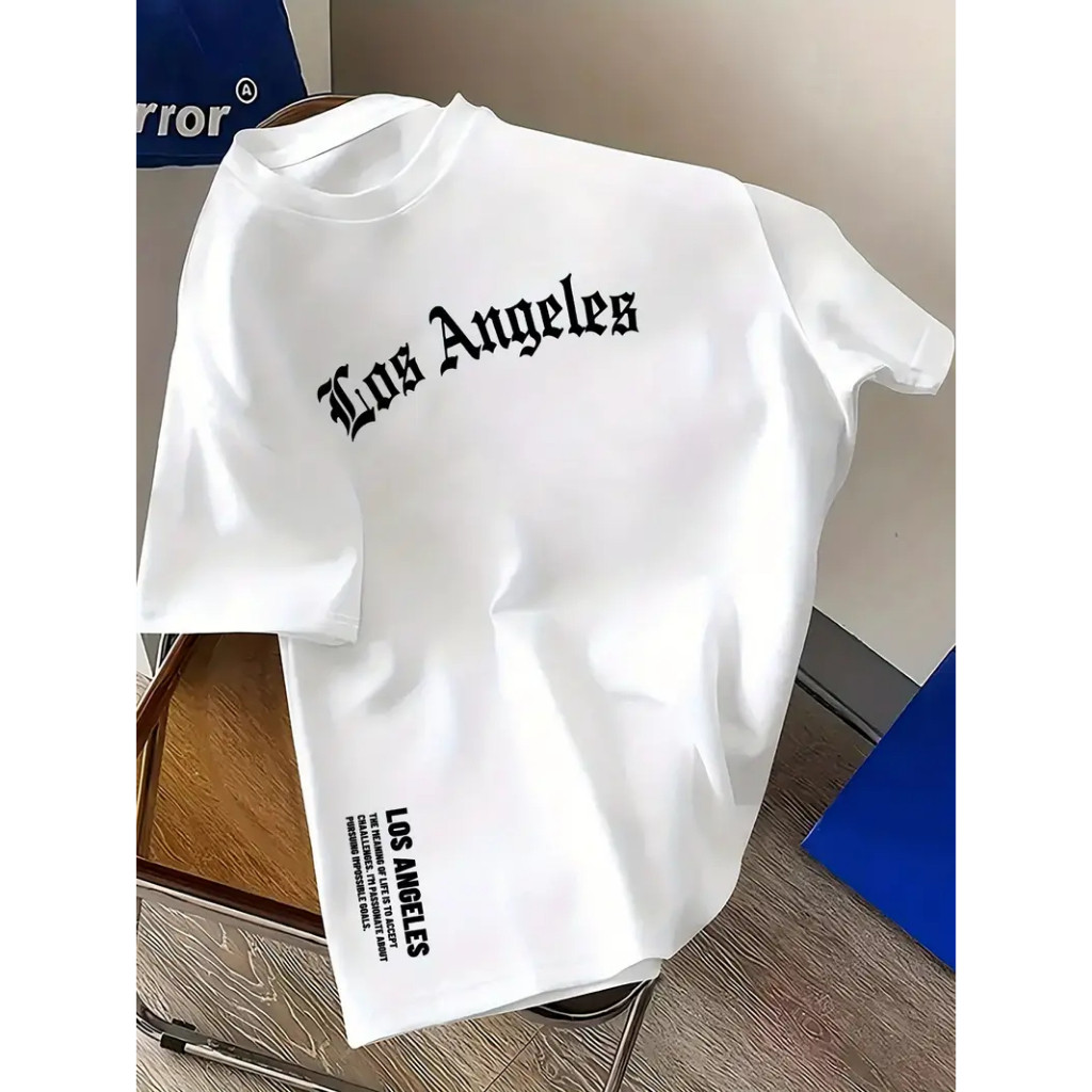 Camiseta Masculina Camisa Los Angeles Streetwear Algodao Lançamento Promoção Casual Unissex Feminino Masculino Blusa