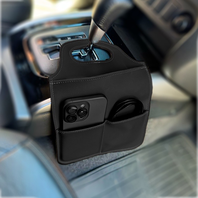 Acessório de Carro Lixeira Compatível Todos Carros Novo Cor Preto