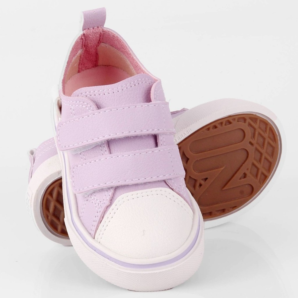 Detalhes do Tenis Infantil Casual Menina Conforto FreeStyle KLIN  - Lilás