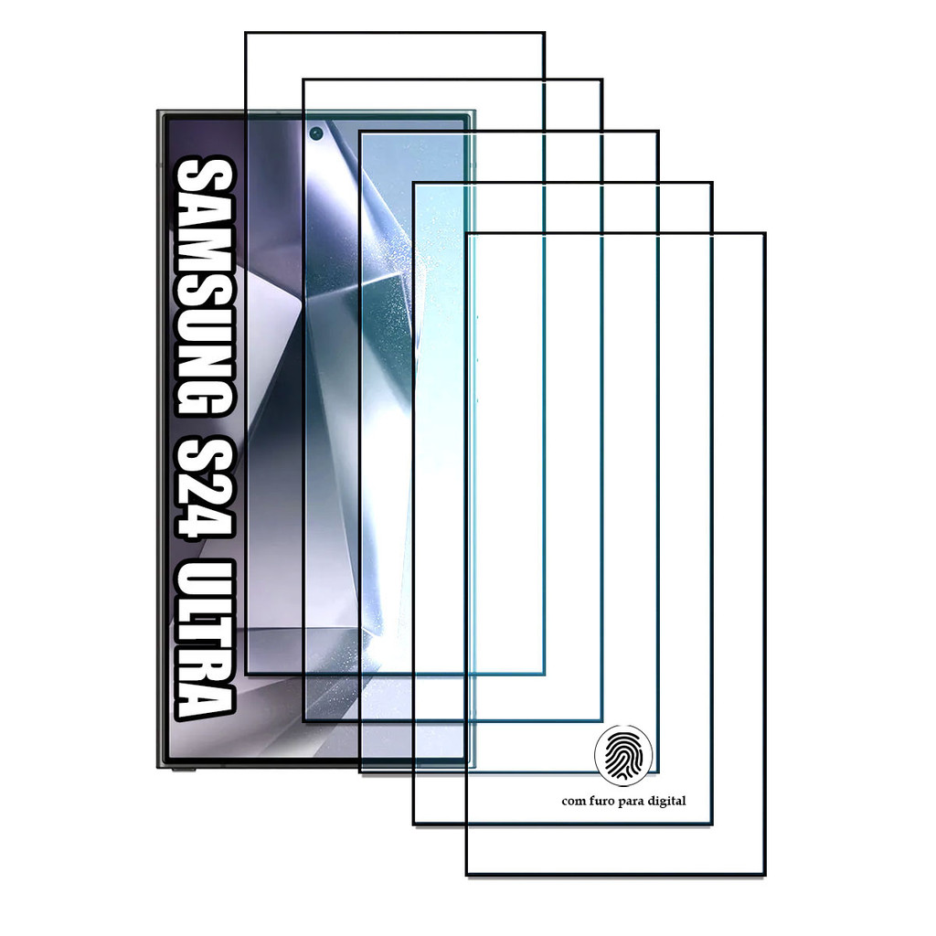 KIT para Samsung Galaxy S24 Ultra - Películas de Vidro 3D em Oferta na Shopee